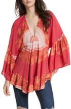 Women's Free People Sunset Dreams Ruffle Top - Red