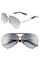 Men's Givenchy 7014/s 65mm Aviator Sunglasses - Gold