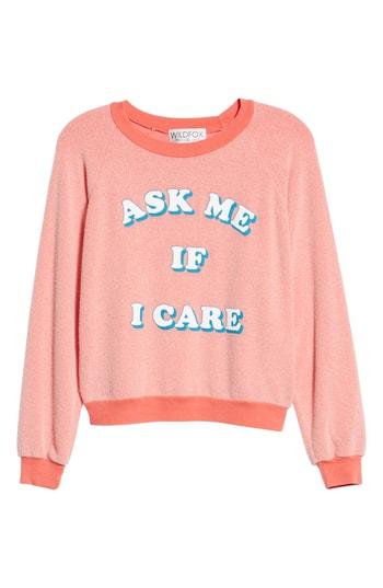 Women's Wildfox Ask Me Sweatshirt - Red