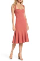 Women's Gal Meets Glam Collection Rae Sweetheart Scuba Crepe Dress - Pink