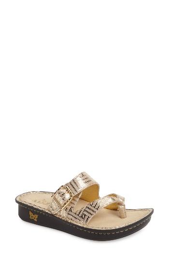 Women's Alegria Valentina Sandal -8.5us / 38eu - Metallic