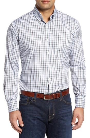 Men's Peter Millar Regular Fit Crisp Pane Sport Shirt - Metallic