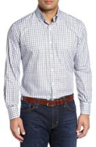 Men's Peter Millar Regular Fit Crisp Pane Sport Shirt - Metallic