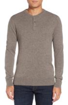 Men's Bonobos Cashmere Henley Sweater - Brown