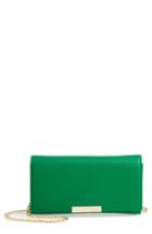 Women's Ted Baker London Leather Wallet On A Chain - Green
