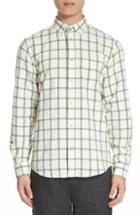 Men's Acne Studios Isherwood Linen Cotton Check Sport Shirt