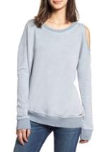 Women's N:philanthropy Oyster Cold Shoulder Pullover - Blue