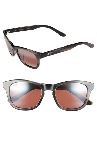 Women's Maui Jim Ka'a Point 51mm Polarizedplus2 Sunglasses - Charcoal/ Maui Rose