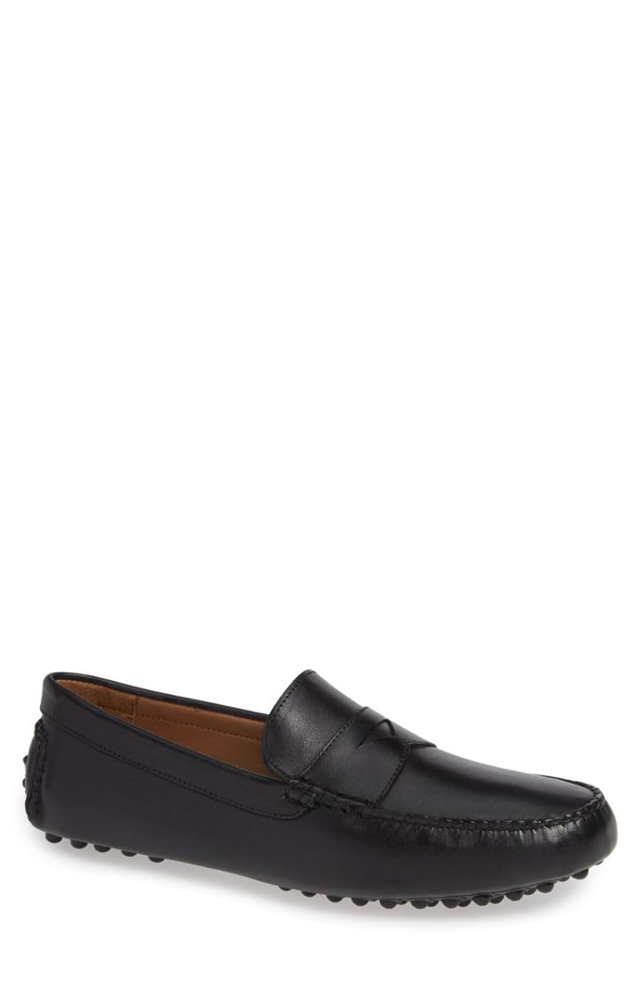 Men's Nordstrom Men's Shop Patrick Driving Moccasin M - Black