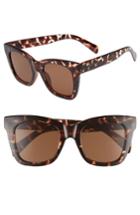 Women's Quay Australia After Hours 50mm Square Sunglasses - Tort / Brown