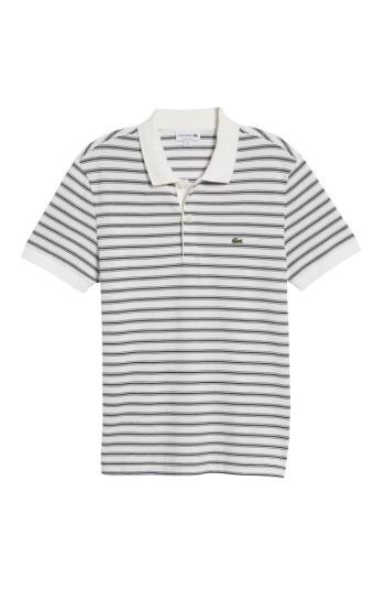 Men's Lacoste Stripe Polo (s) - Beige