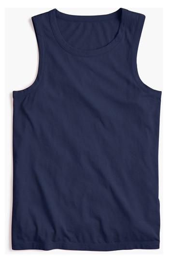 Women's J.crew Supima Cotton Tank - Blue