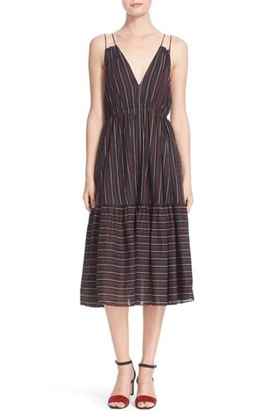 Women's Apiece Apart Daphne Stripe Midi Dress