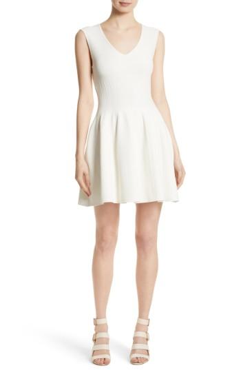 Women's Milly Fit & Flare Knit Dress - White