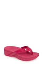 Women's Vionic High Tide Wedge Flip Flop M - Pink