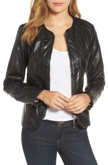 Women's Kut From The Kloth Brandy Motocross Jacket - Black