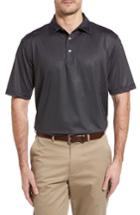 Men's Peter Millar Pointer Mini Dot Golf Polo - Black