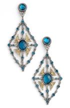 Women's Konstantino 'thalassa' Blue Topaz Kite Chandelier Earrings