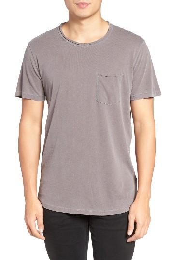 Men's Velvet By Graham & Spencer Raw Edge Pocket T-shirt - Green