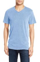 Men's Velvet By Graham & Spencer Stan Cotton & Linen T-shirt, Size - Blue