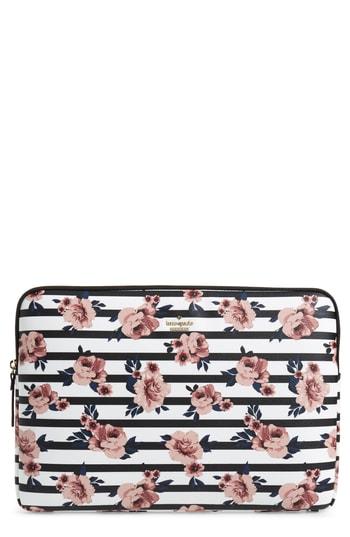 Kate Spade New York Rose Stripe Universal Laptop Sleeve - Pink
