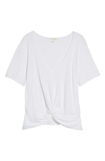 Women's Treasure & Bond Twist Detail Tee, Size - White