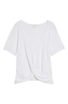 Women's Treasure & Bond Twist Detail Tee, Size - White