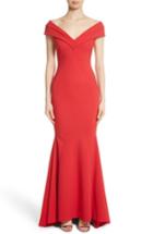 Women's Chiara Boni La Petite Robe Y Off The Shoulder Trumpet Gown