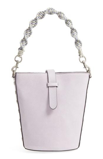 Rebecca Minkoff Slim Leather Bucket Bag - Purple