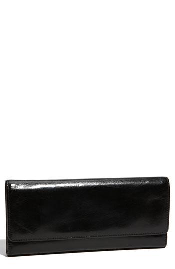 Women's Hobo 'sadie' Leather Wallet - Black