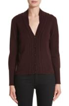 Women's Burberry Natisone Cashmere Cardigan - Red