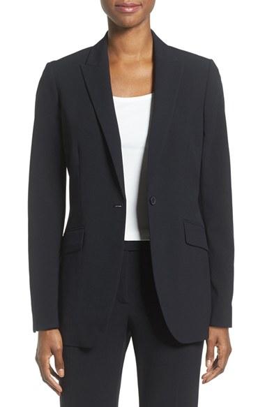 Women's Anne Klein Long Boyfriend Suit Jacket
