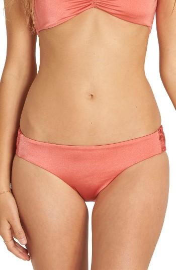 Women's Billabong Sol Searcher Lowrider Bikini Bottoms - Coral