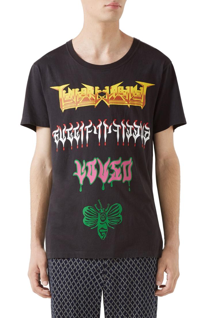 Men's Gucci Graphic T-shirt - Black