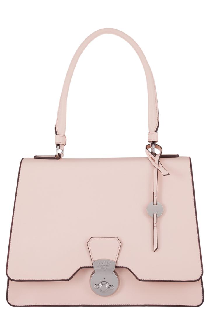 Lodis Los Angeles Rodeo Under Lock & Key - Justina Rfid Leather Satchel - Pink