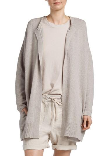 Women's James Perse Drop Shoulder Open Cardigan - Grey
