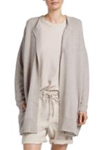 Women's James Perse Drop Shoulder Open Cardigan - Grey
