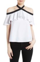 Women's Alice + Olivia Alyssa Off The Shoulder Halter Top