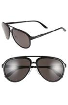 Men's Carrera Eyewear 58mm Aviator Sunglasses - Shiny Black/ Dark Grey