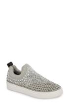 Women's Steve Madden Sherry Crystal Embellished Sneaker .5 M - Grey