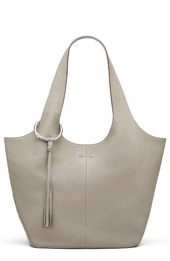 Elizabeth And James Finley Leather Shopper - Grey