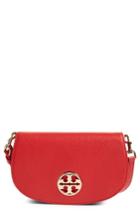 Tory Burch Jamie Convertible Leather Clutch - Red