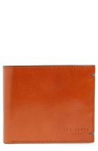 Men's Ted Baker London Logans Leather Wallet - Brown