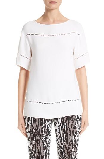 Women's St. John Collection Silk Georgette Top