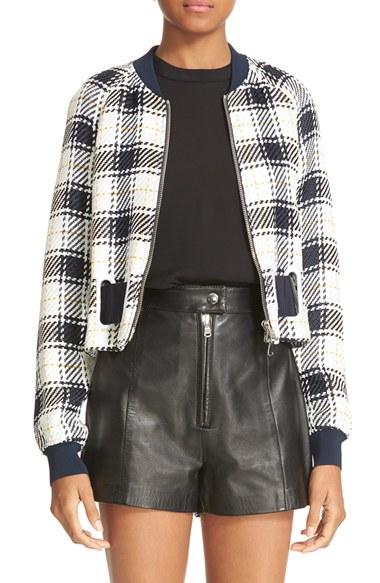 Women's 3.1 Phillip Lim Surf Plaid Bomber