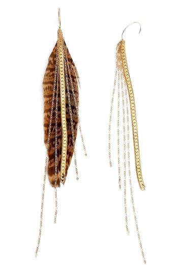 Women's Serefina Chain & Feather Earrings