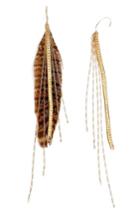 Women's Serefina Chain & Feather Earrings