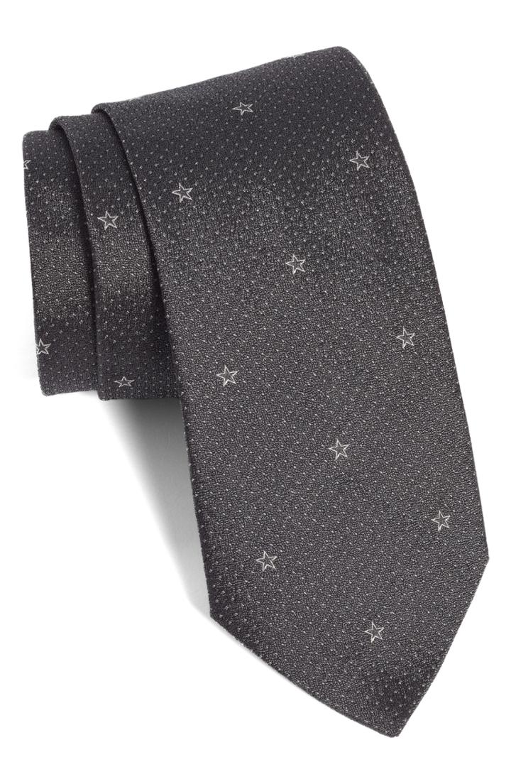 Men's John Varvatos Star Usa Star Silk Tie, Size - Grey