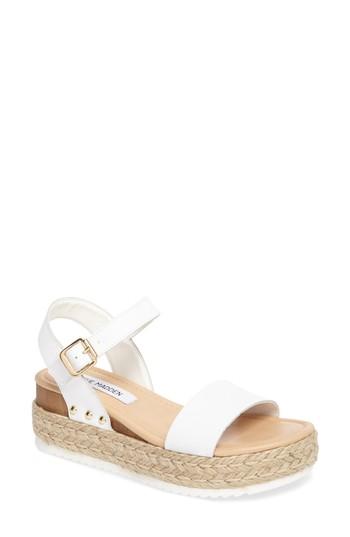 Women's Steve Madden Chiara Platform Espadrille Sandal M - White