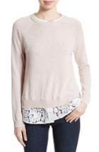 Women's Joie Zaan K Layered Look Sweater, Size - Pink